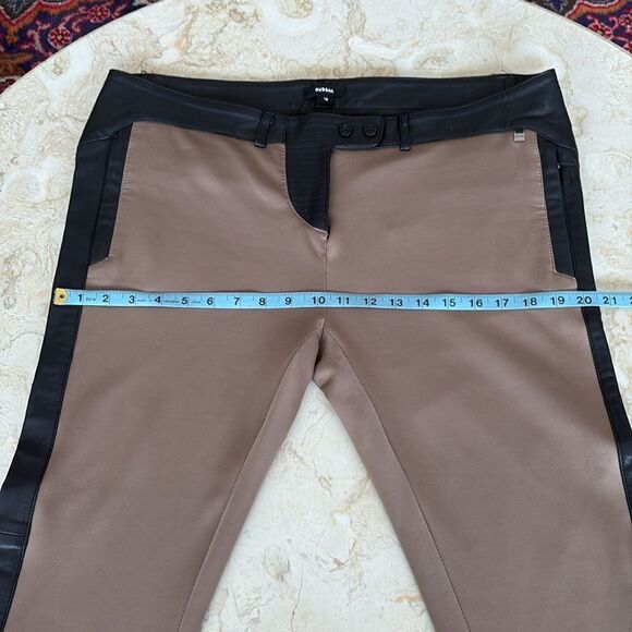 Rudsak Dara Leather & Stretch Polyester Spandex Equestrian Style Leggings - Picture 14 of 16